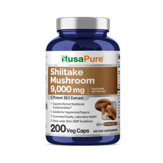 کپسول قارچ شیتاکه نوساپیور | NusaPure Shiitake Mushroom Extract 9000mg Capsules